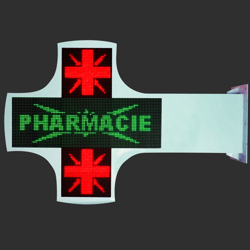 CROIX PHARMACIE LED PERSONNALISABLE - AZ NEW PRO CASABLANCA