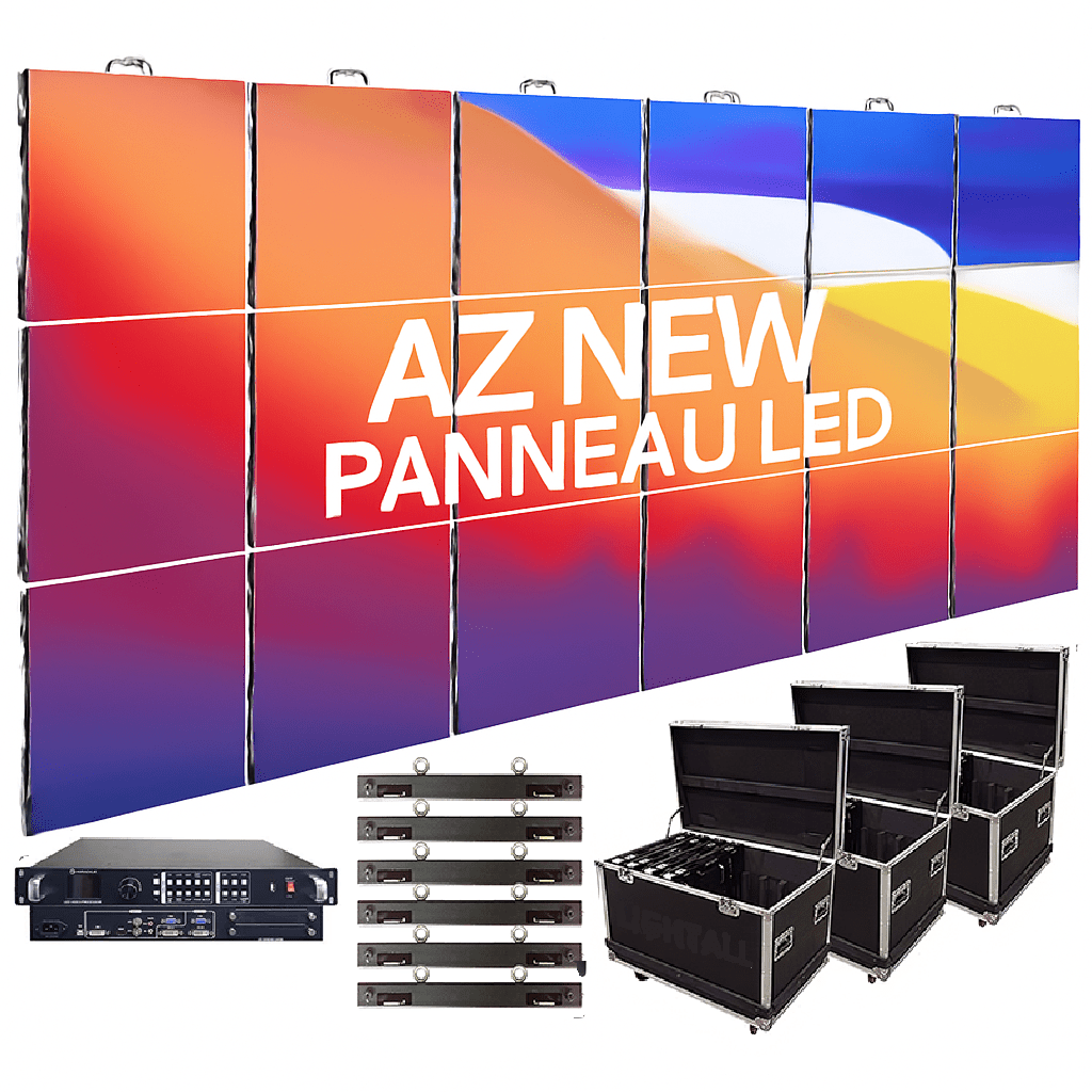 Assemblage et installation de modules LED AZNEW sur structure d'écran publicitaire au Maroc