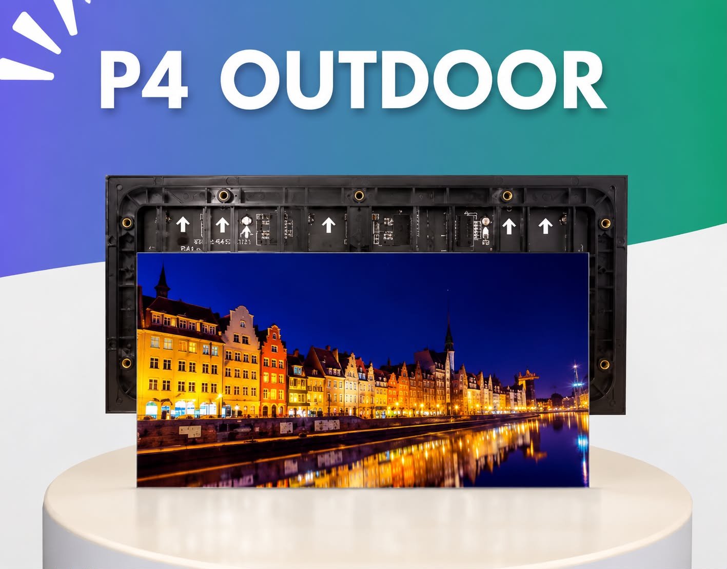 Module LED P4 Extérieur Étanche – Écran Publicitaire LED - AZNEW