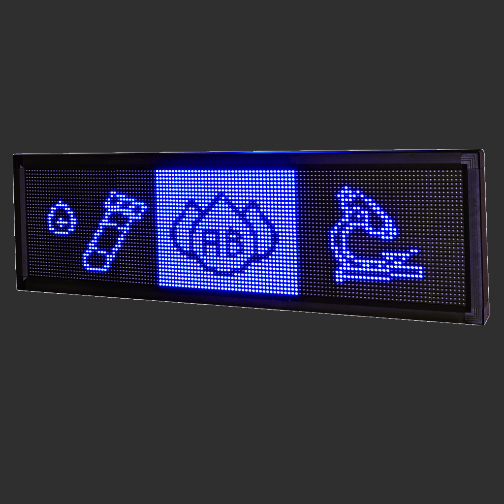 Panneau LED monocouleur personnalisable extérieur, installation nocturne allumée - AZNEW
